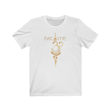 Load image into Gallery viewer, Breathe Unisex Jersey Short Sleeve Tee - Gold