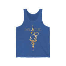 Load image into Gallery viewer, Breathe Unisex Jersey Tank - Gold